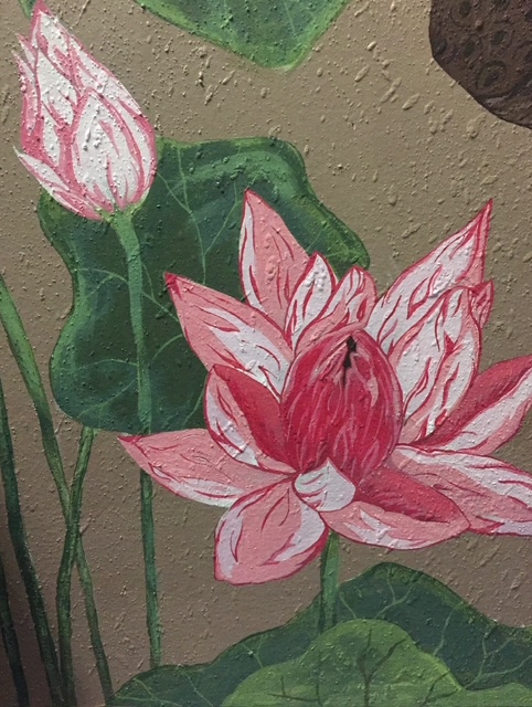 Lotus mural, view 3.